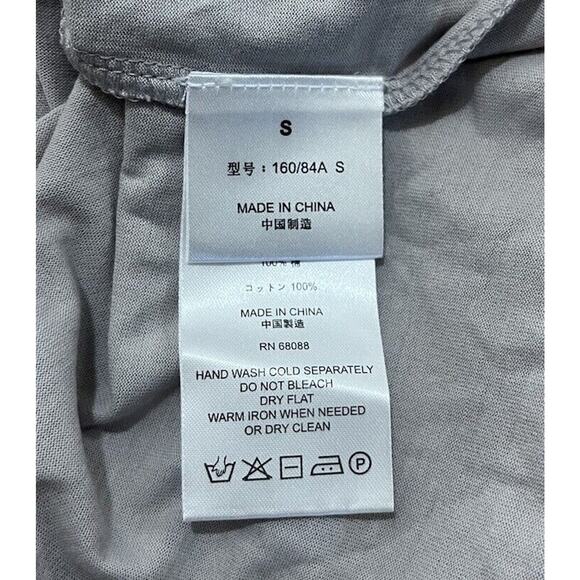 TSE 3/4 Sleeve Boat Neck Gray 100% Cotton Shirt Style WTE8QR3 Size Small - Picture 6 of 7